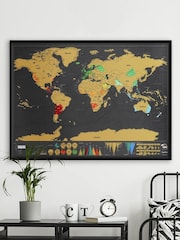 Suck UK Large Deluxe Scratch Map - Image 3 of 5