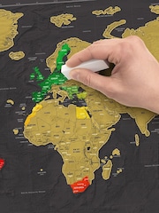 Suck UK Large Deluxe Scratch Map - Image 4 of 5