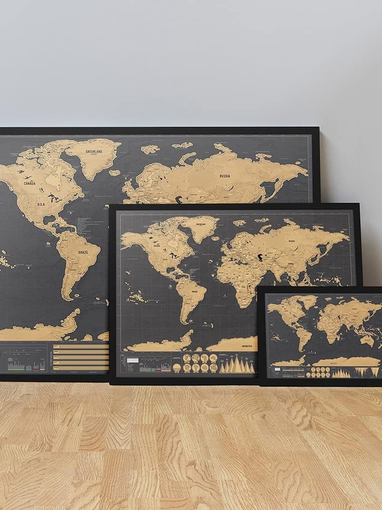 Suck UK Large Deluxe Scratch Map - Image 5 of 5