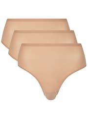 Chantelle Soft Stretch Seamless One Size High leg Knickers 3 Pack - Image 1 of 4