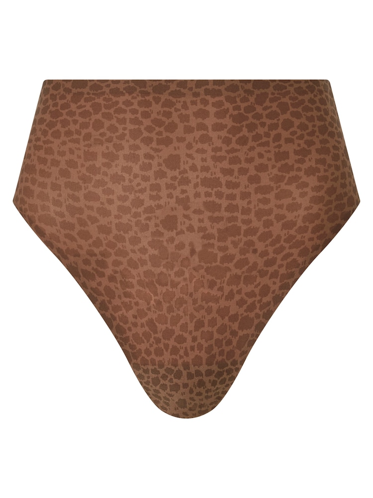 Chantell  Soft Stretch Seamless One Size High leg Brown Knickers - Image 4 of 4 Chantell  Soft Stretch Seamless One Size High leg Brown Knickers - Image 4 of 4