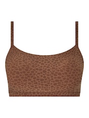 Chantelle Soft Stretch Seamless Padded Bralette Wild Brown Bra - Image 3 of 3
