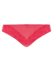 Chantelle Sweet Velvet Red Champs Elysees embroidered Brazilian Briefs - Image 4 of 4