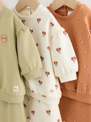 Green Floral Sweat Top & Joggers Set (0mths-3yrs) - Image 11 of 14