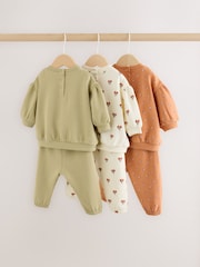 Green Floral Sweat Top & Joggers Set (0mths-3yrs) - Image 9 of 14