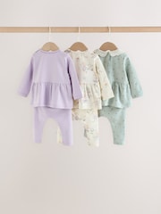 Purple Fairy Mouse Long Sleeve T-Shirt And Leggings Baby 6 Piece Set (0mths-2yrs) - Image 10 of 13