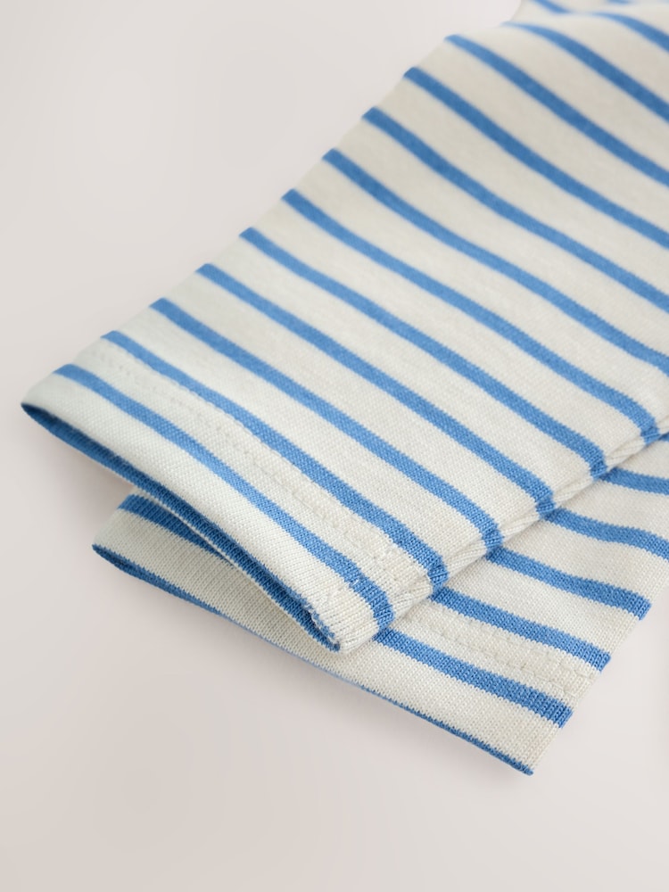 Navy Stripe Long Sleeve T-Shirt And Leggings Baby 6 Piece Set (0mths-2yrs) - Image 19 of 19