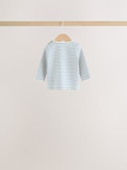 Navy Stripe Long Sleeve T-Shirt And Leggings Baby 6 Piece Set (0mths-2yrs) - Image 9 of 19