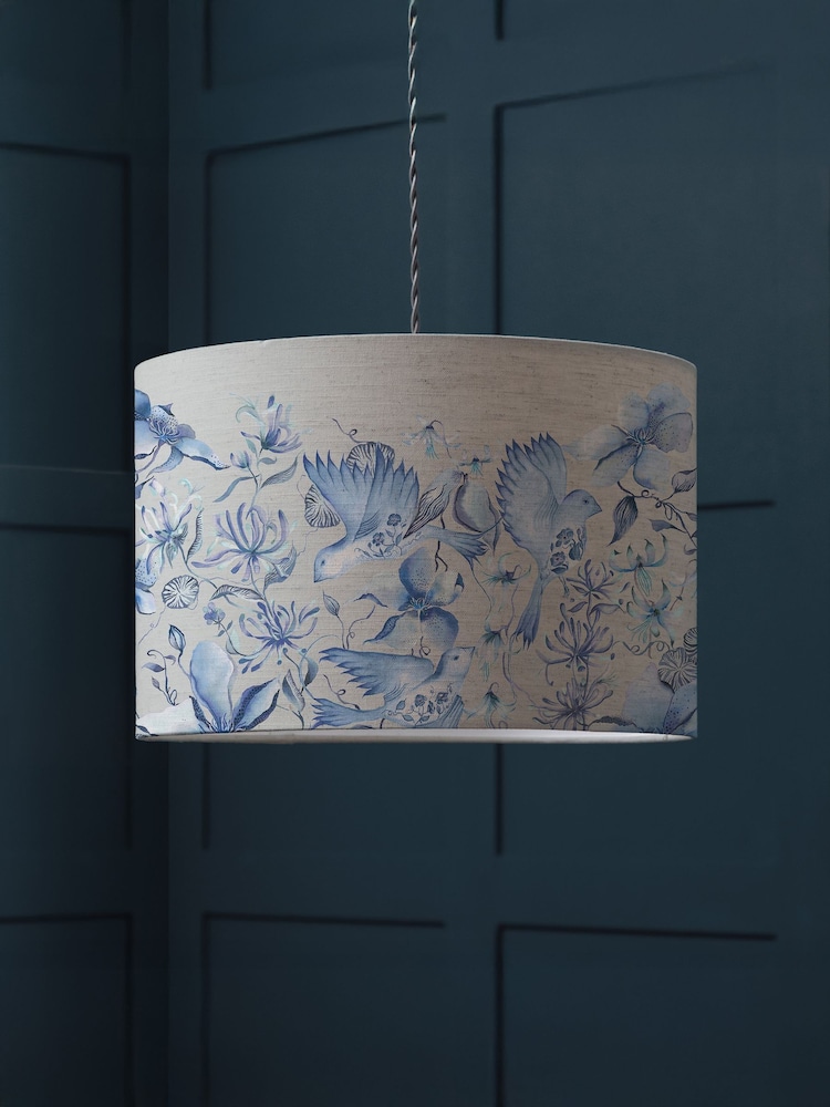 Voyage Maison Blue Floella Eva Printed Lamp Shade - Image 1 of 2