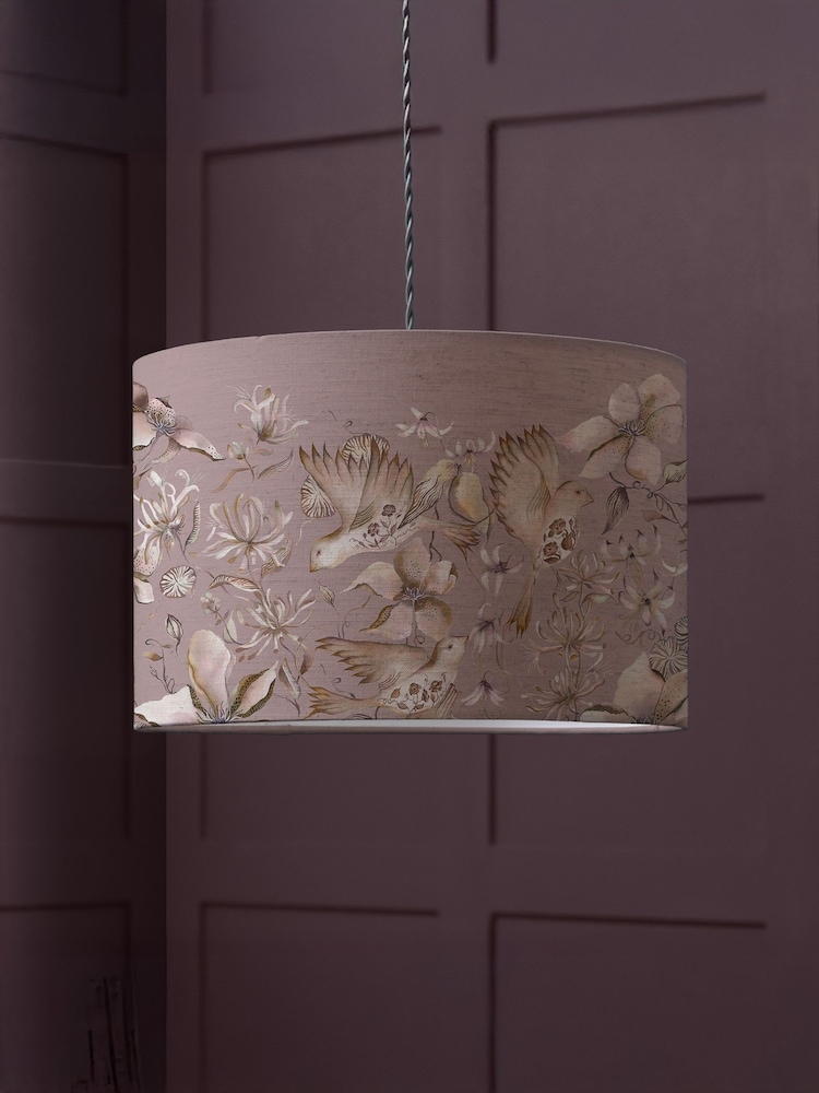 Voyage Maison Pink Floella Eva Printed Lamp Shade - Image 1 of 2