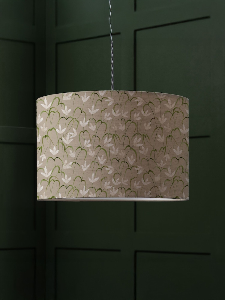Voyage Maison Grey Fresia Eva Printed Lamp Shade - Image 1 of 2