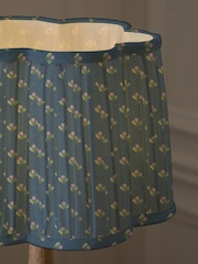 Voyage Maison Denim Raja Pleated Scalloped Lamp Shade - Image 2 of 4