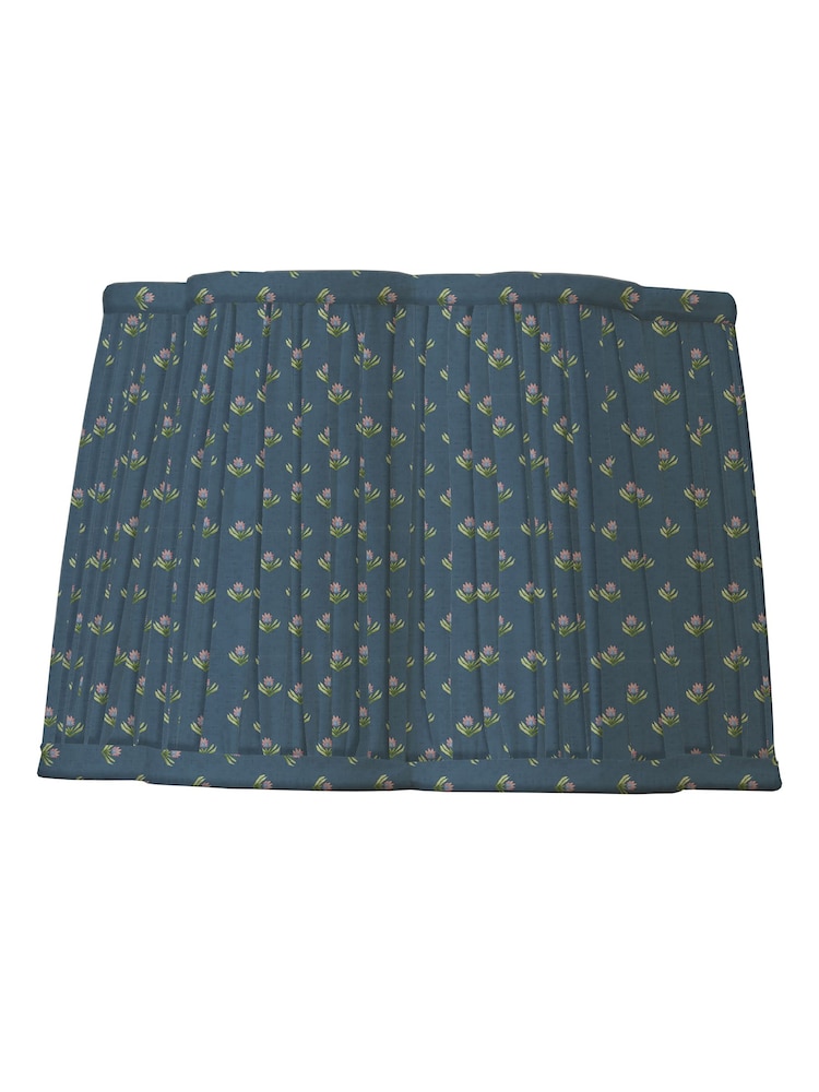 Voyage Maison Denim Raja Pleated Scalloped Lamp Shade - Image 4 of 4 Voyage Maison Denim Raja Pleated Scalloped Lamp Shade - Image 4 of 4