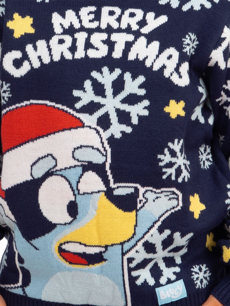 Character Blue Knitted Christmas Jumper - Image 12 of 12 Character Blue Knitted Christmas Jumper - Image 12 of 12