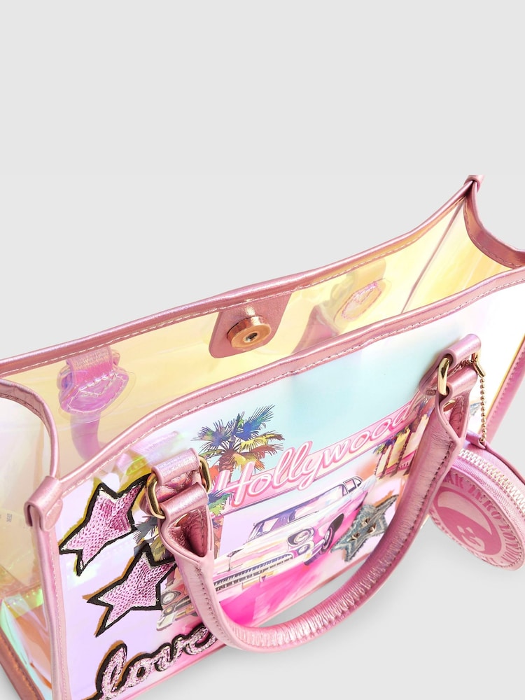 River Island Pink Year Zero Jelly Shopper Bag - Image 5 of 5