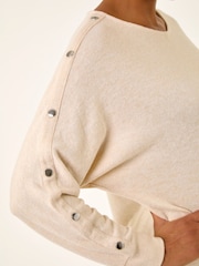 Roman Natural Buttoned Stretch Jersey Tunic Top - Image 5 of 5