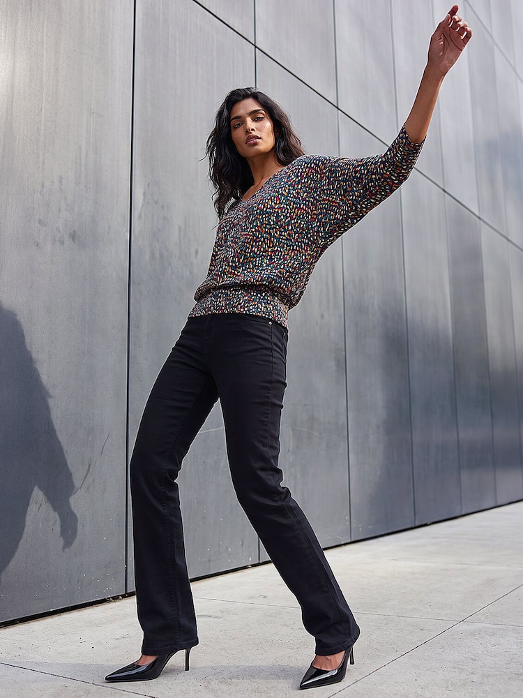 Roman Green Abstract Bubble Hem Shirt - Image 4 of 4 Roman Green Abstract Bubble Hem Shirt - Image 4 of 4
