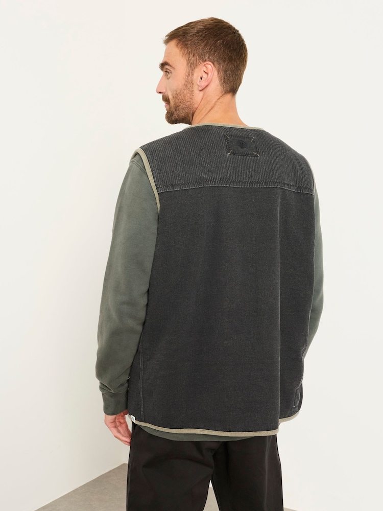 FatFace Charcoal Grey Airlie Gilet - Image 2 of 6 FatFace Charcoal Grey Airlie Gilet - Image 2 of 6