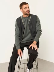 FatFace Charcoal Grey Airlie Gilet - Image 3 of 6