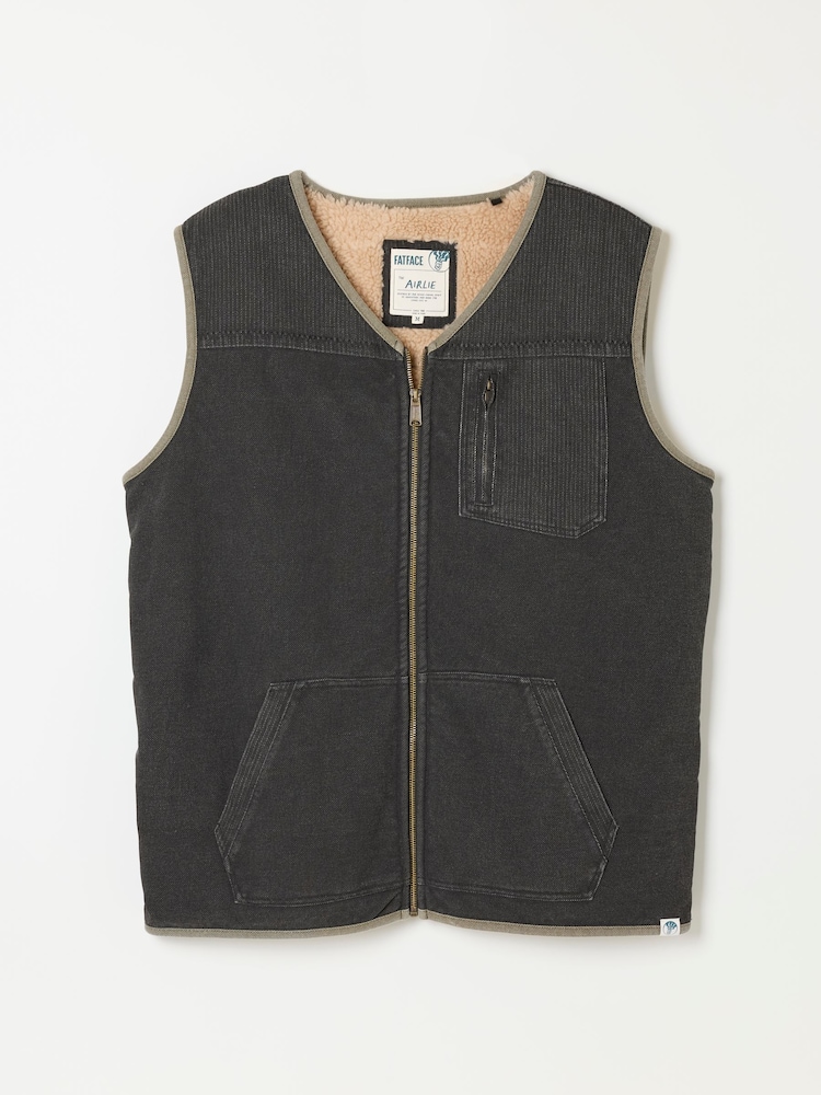 FatFace Charcoal Grey Airlie Gilet - Image 6 of 6 FatFace Charcoal Grey Airlie Gilet - Image 6 of 6