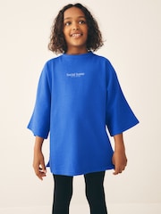 Blau - Oversize-T-Shirt mit Grafik (3–16 J.) - Bild 2 von 8