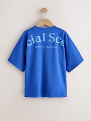 Blau - Oversize-T-Shirt mit Grafik (3–16 J.) - Bild 6 von 8