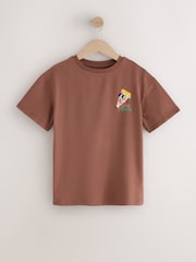 Brown Pizza Oversized Sequin Graphic T-Shirt (3-16yrs) - Image 5 of 8