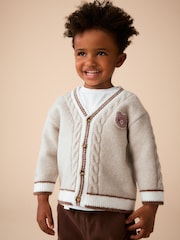 Neutral Bear Character Cardigan (3mths-7yrs) - Image 1 of 8