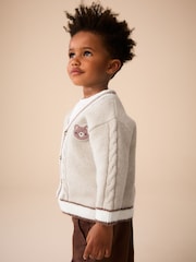 Neutral Bear Character Cardigan (3mths-7yrs) - Image 4 of 8