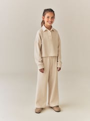 Oatmeal Rugby Wide Leg Set (3-16yrs) - Image 4 of 8