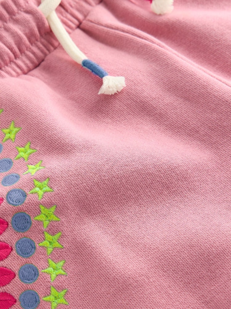 Boden Pink Embroidered Kickflare Joggers - Image 3 of 3
