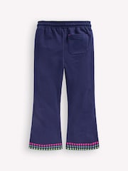 Boden Blue Embroidered Kickflare Joggers - Image 2 of 3