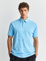 Blue/Neutral/Black Mono Regular Fit Motionflex Short Sleeve Jersey Polo Shirts 5 Pack - Image 6 of 13