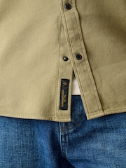 Stone Western Styling Textured Twin Pocket Short Sleeve Shirt - Image 5 of 5