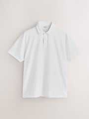 Blue/Orange/White/Green/Pink Regular Fit Regular Fit Short Sleeve Pique Polo Shirt - Image 6 of 13