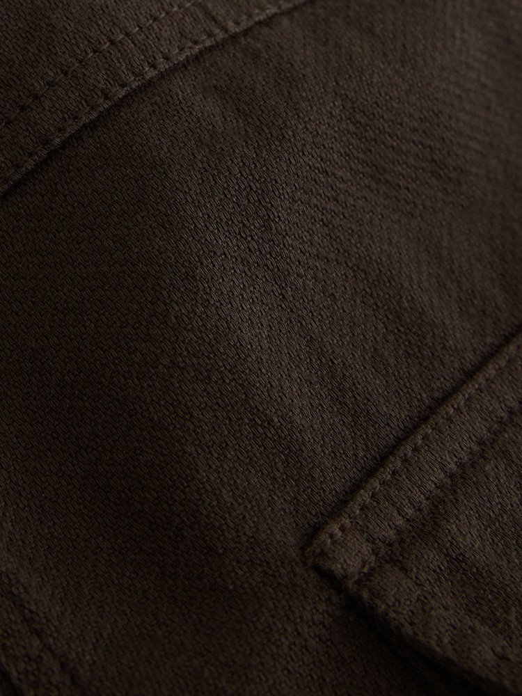 Brown Western Styling Textured Twin Pocket Short Sleeve Shirt - Image 10 of 10