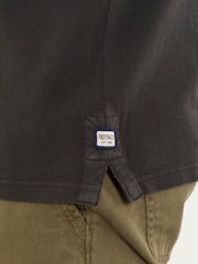 FatFace Black Short Sleeve Pique Polo Shirt - Image 4 of 6