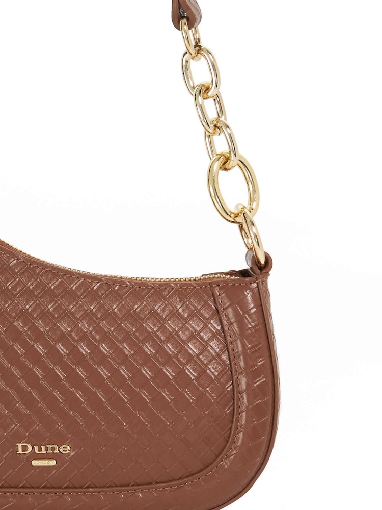 Dune London Dark Brown Direction Small Smart Scoop Shoulder Bag - Image 9 of 9