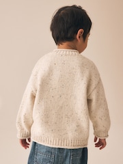 Neutral Knitted Henley Jumper (3mths-7yrs) - Image 4 of 5