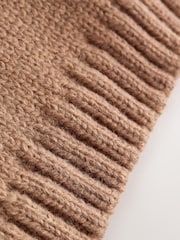Chocolate Brown Dog - Character Knitted Crew Neck Jumper (3mths-7yrs) - Larawan 8 ng 8