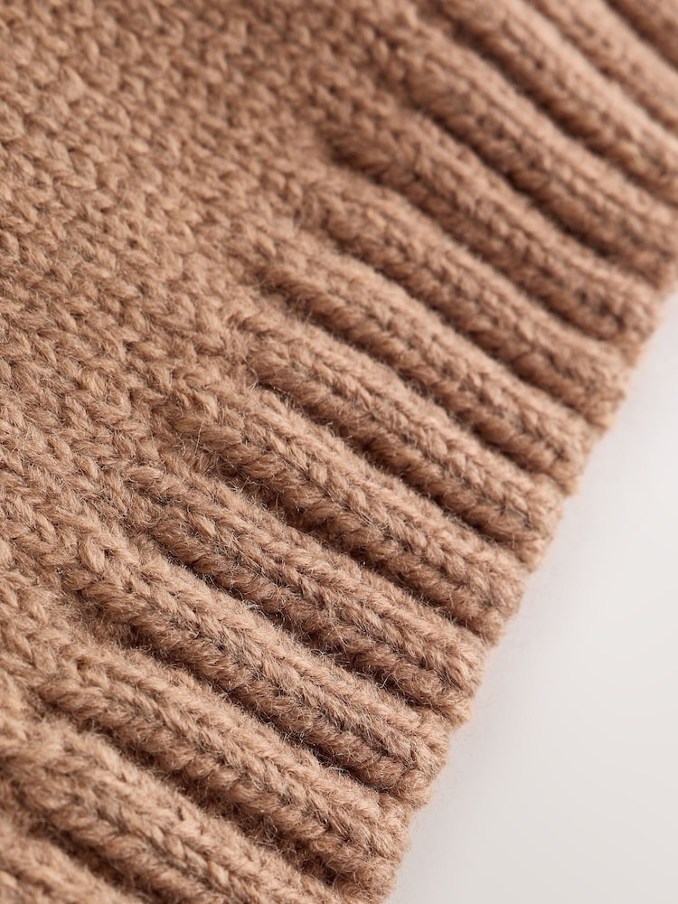 Chocolate Brown Dog - Character Knitted Crew Neck Jumper (3mths-7yrs) - Larawan 8 ng 8