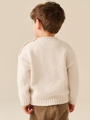 Neutral Bear Character Knitted Crew Neck Jumper (3mths-7yrs) - Image 3 of 9