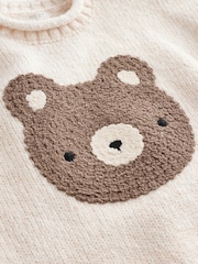 Neutral Bear Character Knitted Crew Neck Jumper (3mths-7yrs) - Image 7 of 9