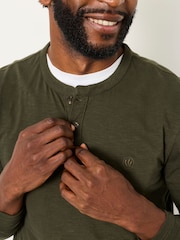 Verde caqui - FatFace Long Sleeve Woodside T-Shirt - Imagen 5 de 6