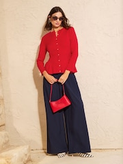 Love & Roses Peplum Cardigan - Bild 3 von 4