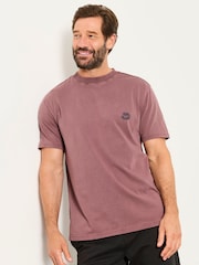FatFace Dusky Purple Coffee Shop Graphic T-Shirt - Image 1 of 7