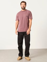 FatFace Dusky Purple Coffee Shop Graphic T-Shirt - Image 4 of 7