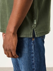 FatFace Khaki Green Mountain Graphic T-Shirt - Image 3 of 6