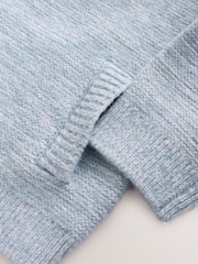 Blue Twist Zip Through Bomber Cardigan (3mths-7yrs) - Image 4 of 4
