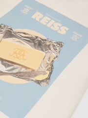 Reiss White Shelby Monogram Butter-Print Long-Sleeve Relaxed T-Shirt - Image 5 of 5